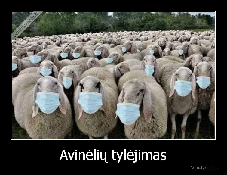 avineliu,tylejimas,kaukes,pandemija,karantinas