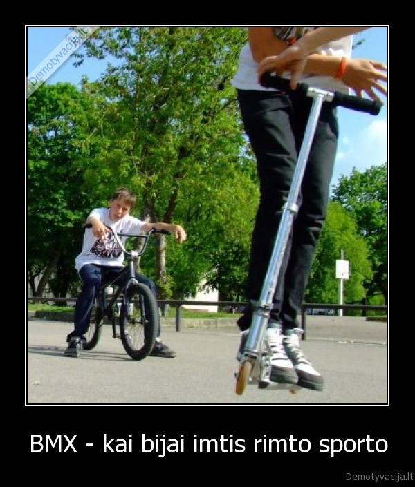 bmx, dviraciai, raideriai