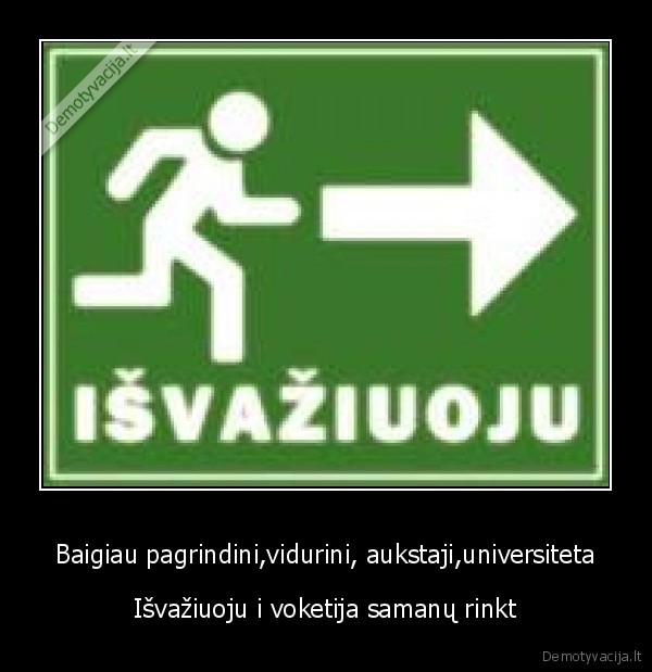 Baigiau pagrindini,vidurini, aukstaji,universiteta