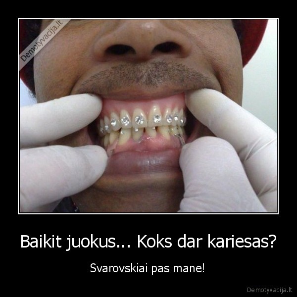 svarovskio, kristalai,dantys