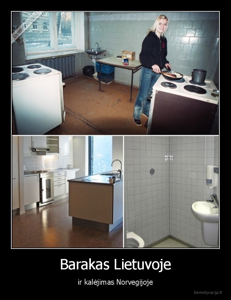 barakas,kalejimas,lietuva,norvegija,skirtumai