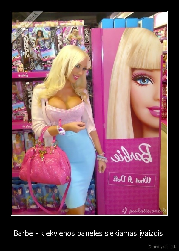 Barbė - kiekvienos panelės siekiamas įvaizdis 