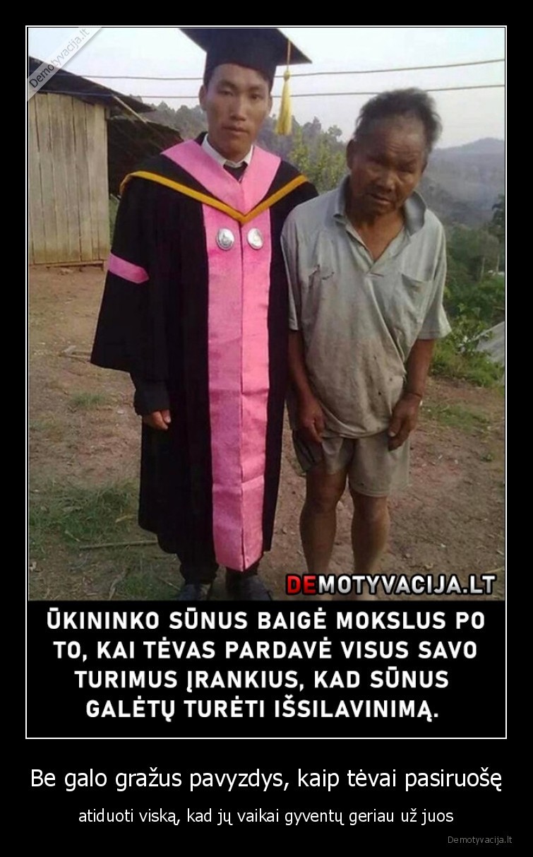 tevai,sunus,pagarba,issilavinimas