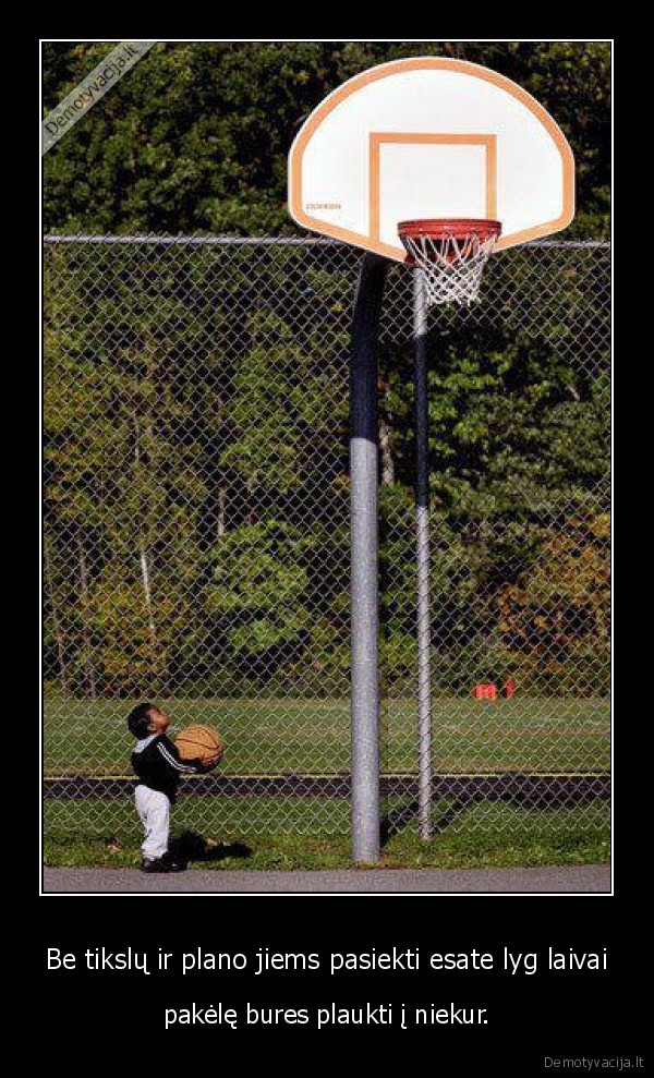 Be tikslų ir plano jiems pasiekti esate lyg laivai