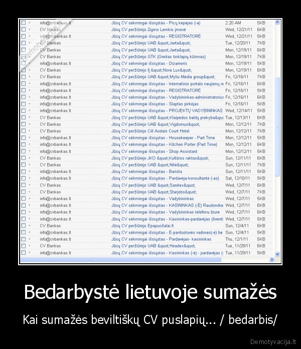 neveikia,bedarbis,darbas,darbo, paieska,cv