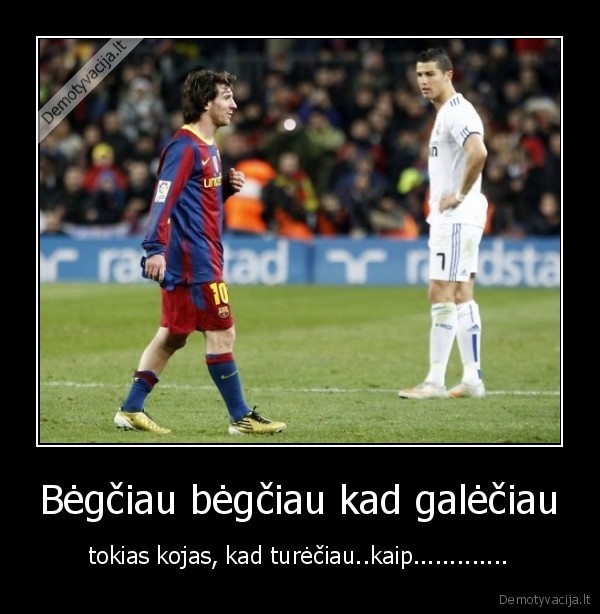 messi, ronaldo, lekciau, kojos, garnys, barca, real, madrid