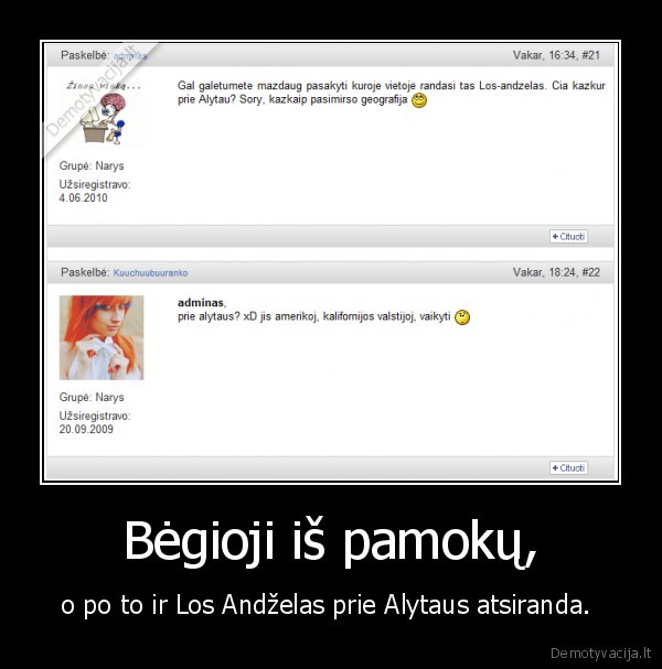 begiojimas, is, pamoku, degradavimas