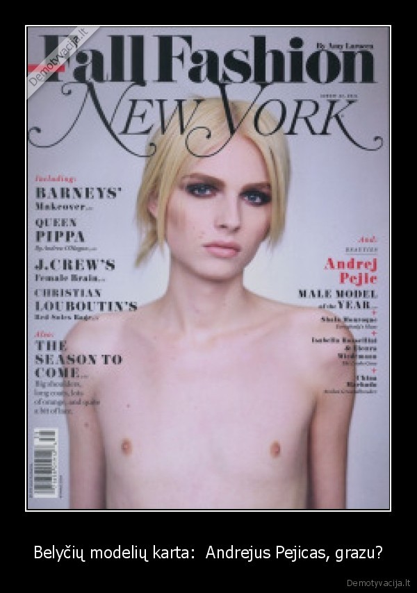 Belyčių modelių karta:  Andrejus Pejicas, grazu?