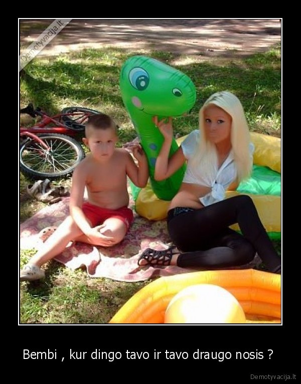 Bembi , kur dingo tavo ir tavo draugo nosis ? 