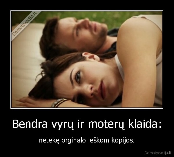 Bendra vyrų ir moterų klaida: