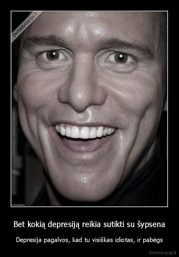 depesija,idiotas,sypsena,jim, carrey