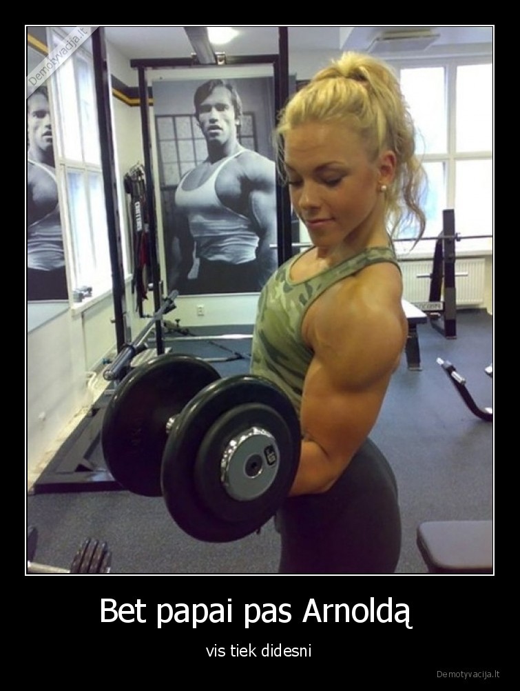 papai,sportas,mergina,arnoldas