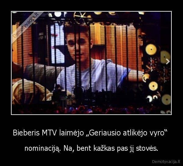 Bieberis MTV laimėjo „Geriausio atlikėjo vyro“ 