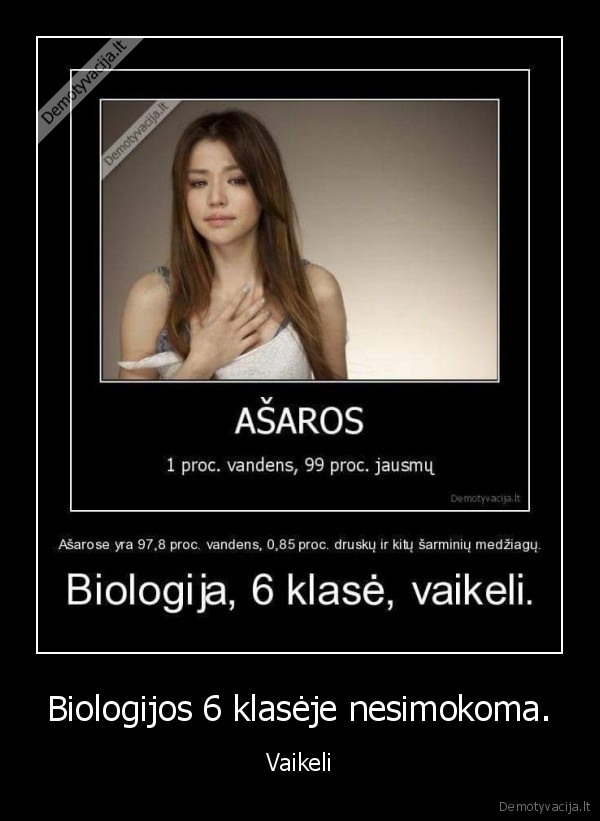 biologija,asaros,sestokas