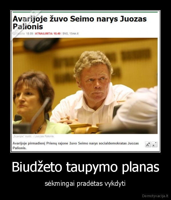 Biudžeto taupymo planas