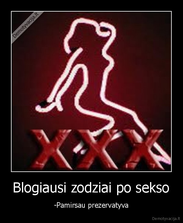 Blogiausi zodziai po sekso