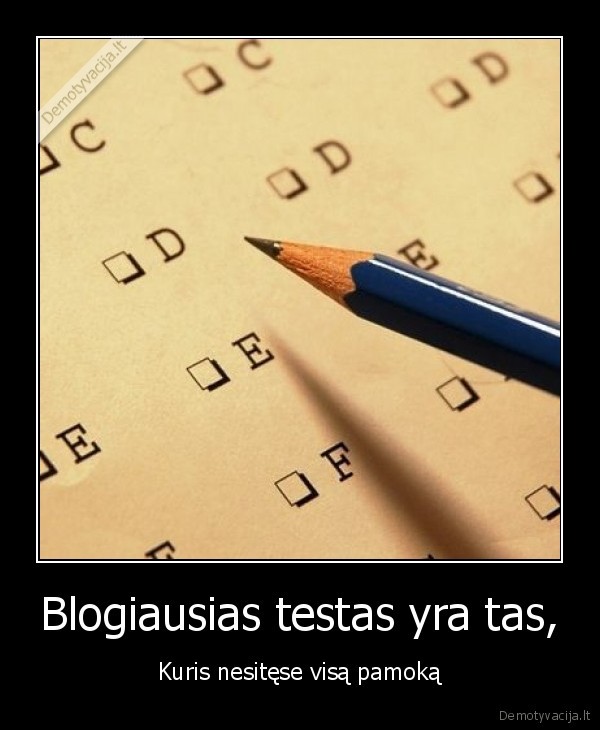 testas, mokykla, pamokos, kontroliniai