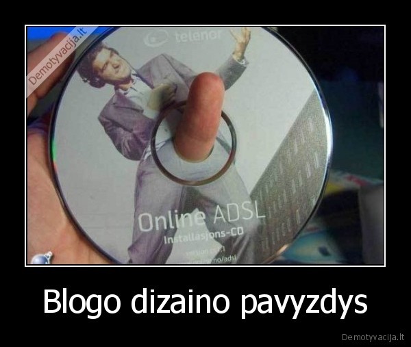 Blogo dizaino pavyzdys