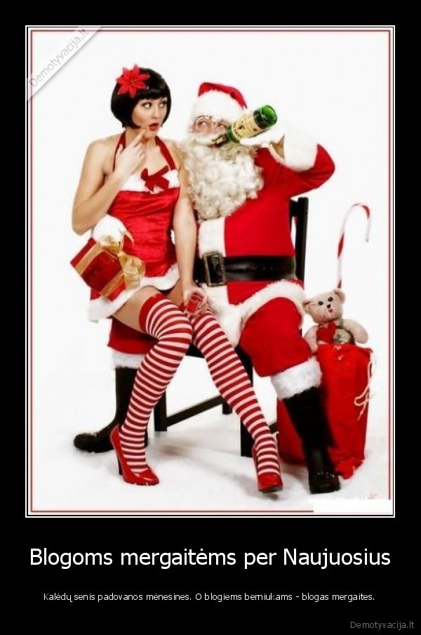 Blogoms mergaitėms per Naujuosius