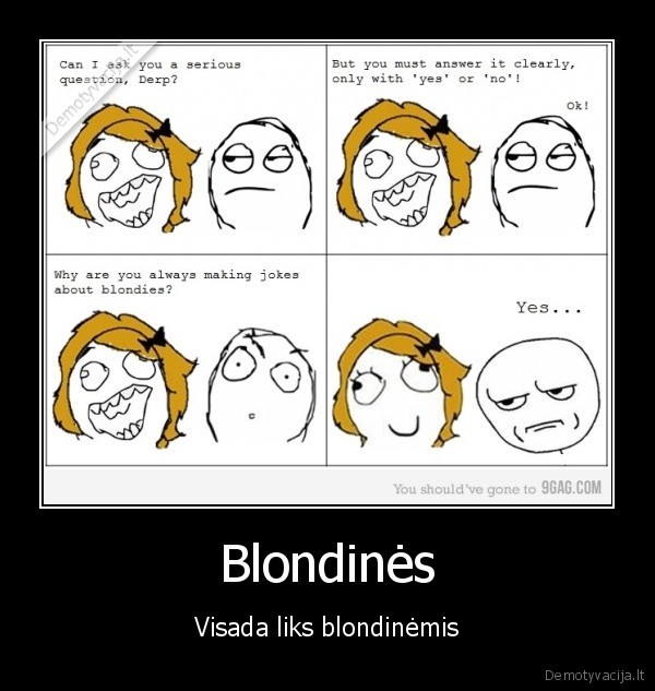 Blondinės