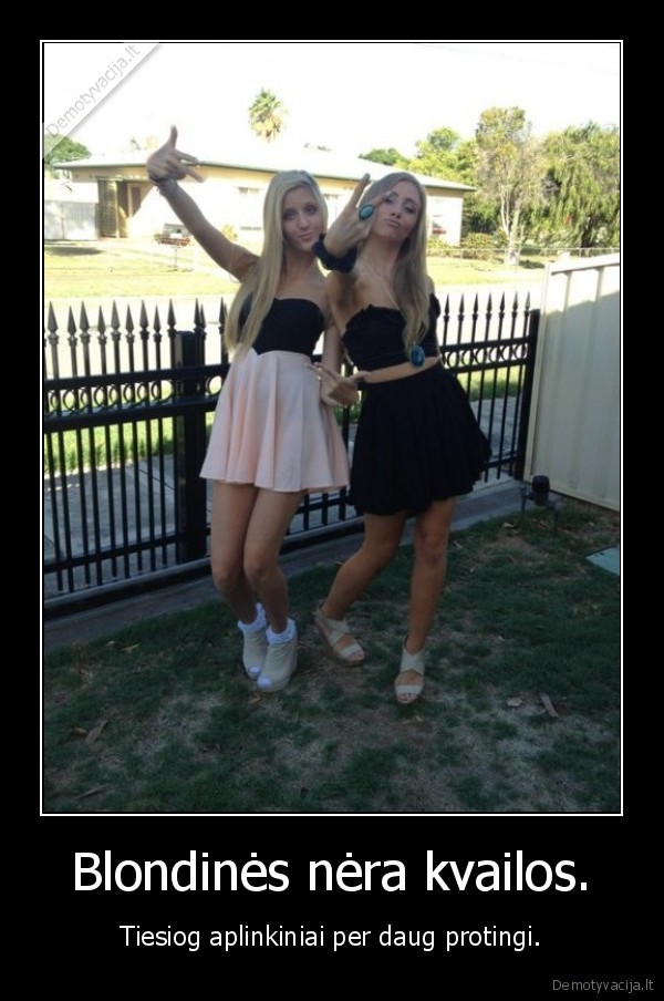 Blondinės nėra kvailos.