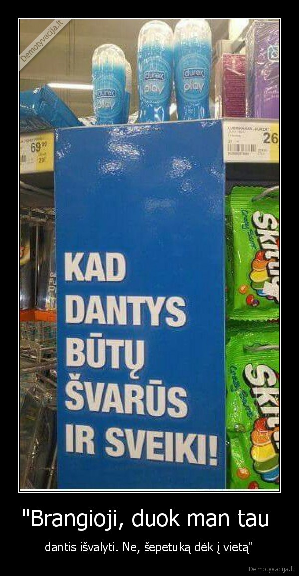 lubrikantas,dantys,valymas