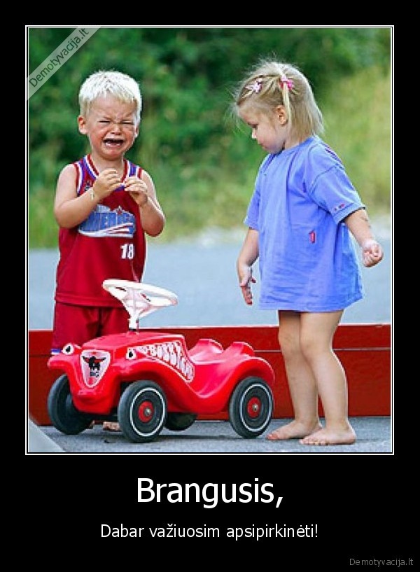 apsipirkinejimas, su, mergina,vaikas, verkia