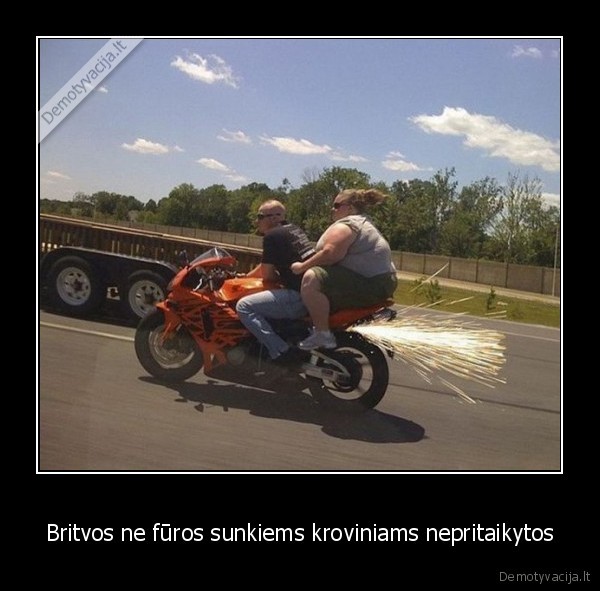 Britvos ne fūros sunkiems kroviniams nepritaikytos