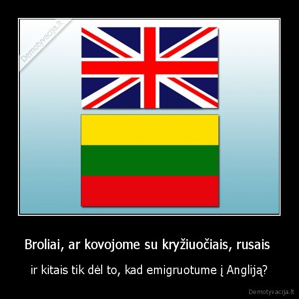anglija,emigracija,lietuva,rusai,kryziuociai