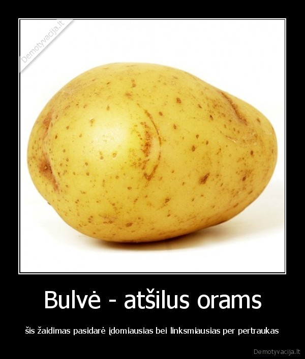 bulve, zaidimas, pertrauka