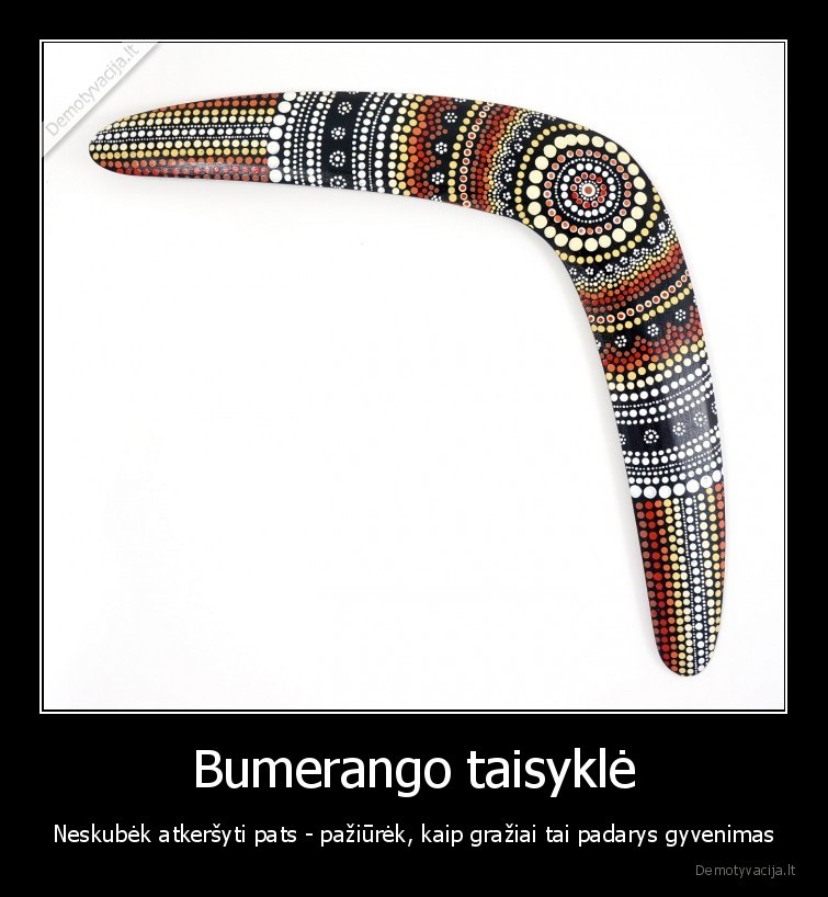 bumerangas,kerstas,karma