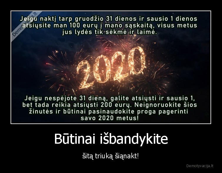 triukas,naujieji,metai