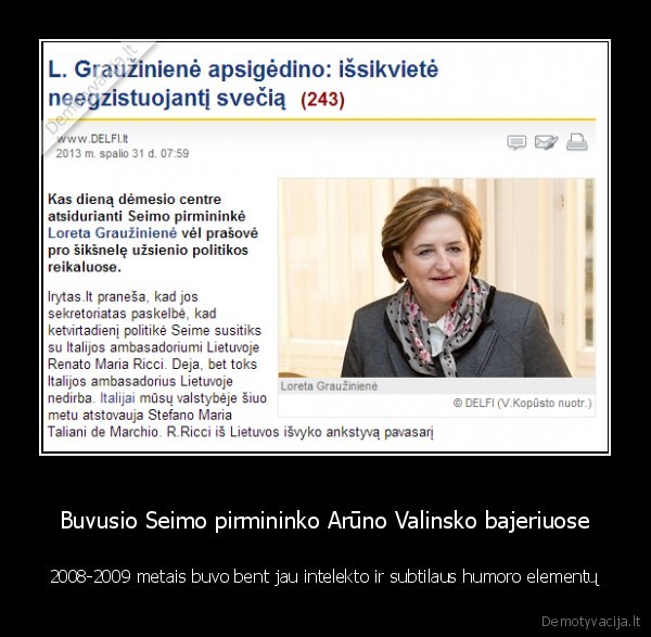 arunas, valinskas,loreta, grauziniene,seimo, pirmininke
