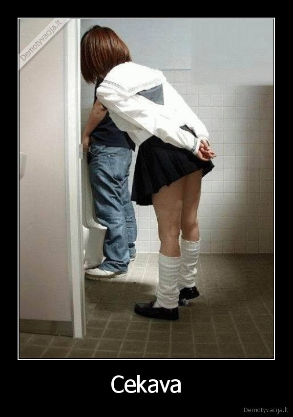 cekavinas,smalsi, mergina,vyru, tualetas