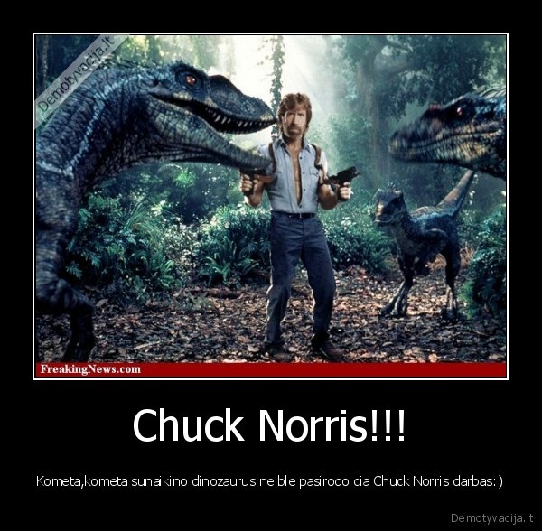 chuck, norris,dinozaurai