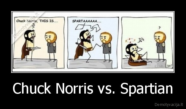 chuckas, norrisas, spartietis