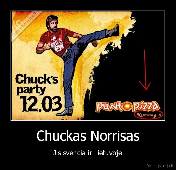 chuck, norris, party, lietuva