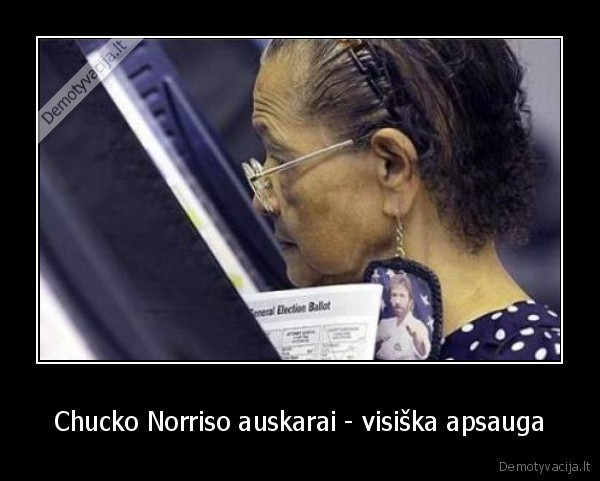 Chucko Norriso auskarai - visiška apsauga