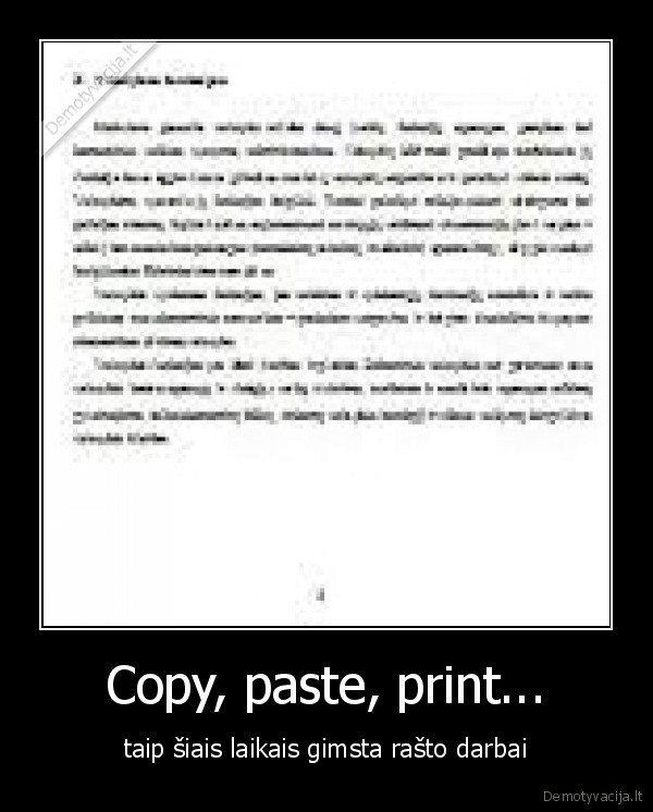 Copy, paste, print...