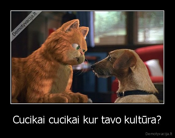Cucikai cucikai kur tavo kultūra?