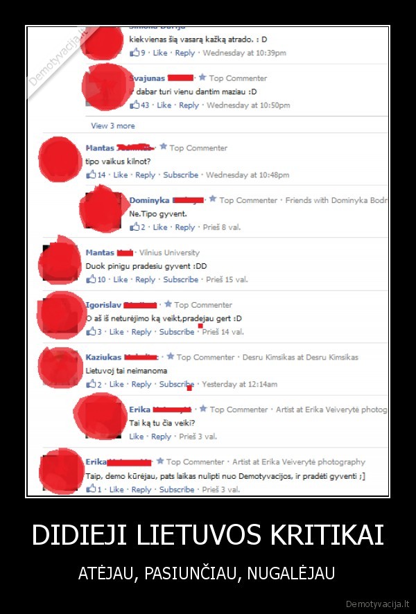 DIDIEJI LIETUVOS KRITIKAI