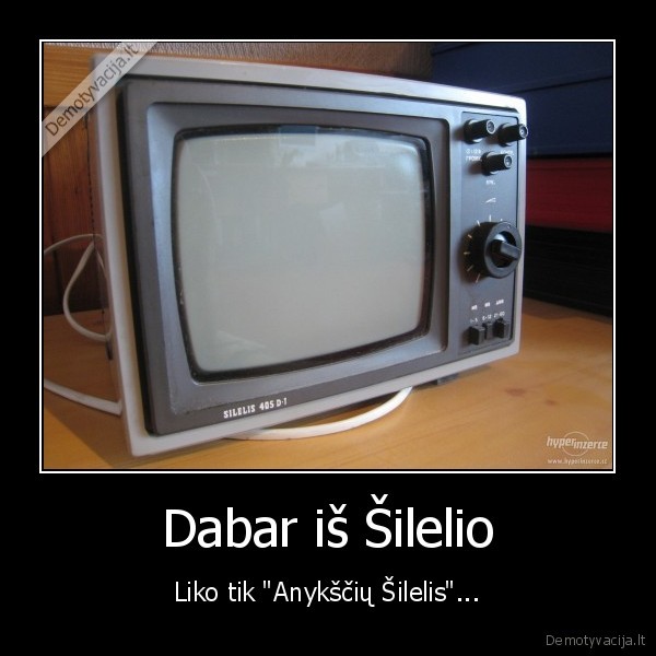 silelis,lietuviskas, televizorius,senas, televizorius