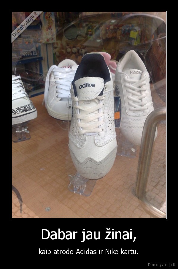 nike, adidas, adike