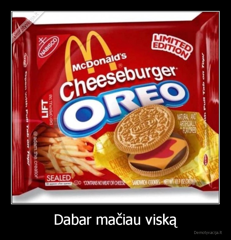 oreo,mcdonalds,burgeris,mesainis