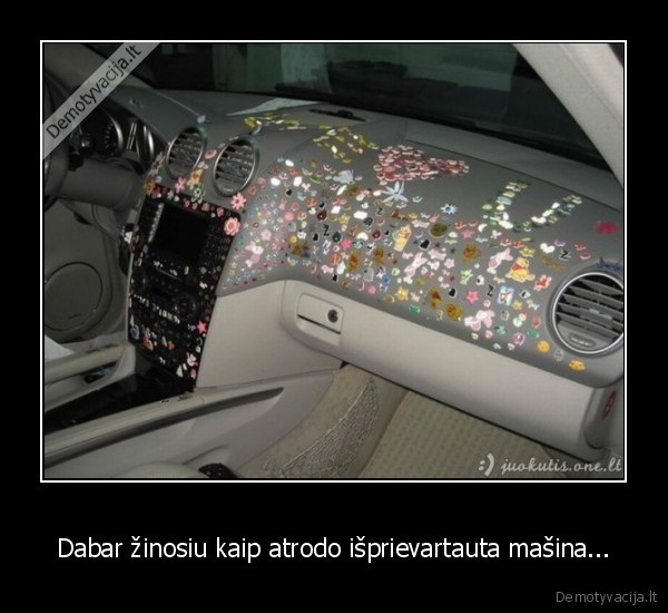 Dabar žinosiu kaip atrodo išprievartauta mašina...