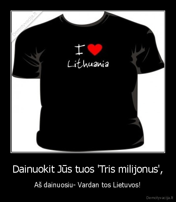 trys, milijonai,tautiskumas