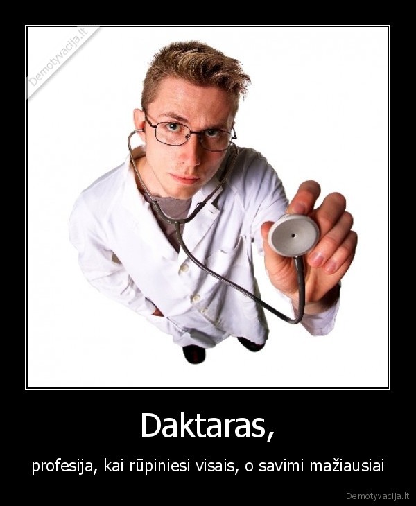 daktaras,profesija,rupintis