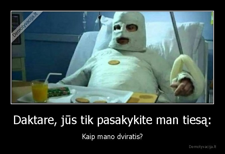 dviratis,gydytojas,operacija