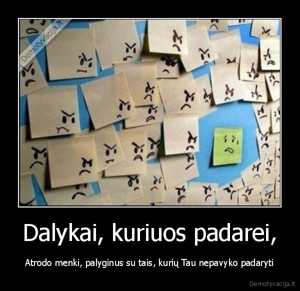 Dalykai, kuriuos padarei,