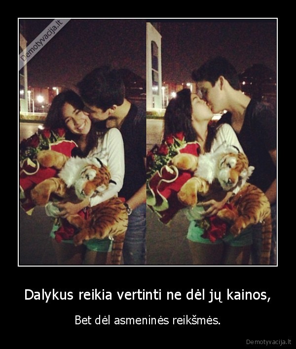 Dalykus reikia vertinti ne dėl jų kainos,